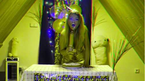 Happy Birthday Video - Big tits in 4K3D