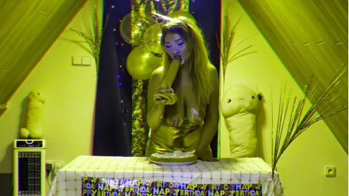 Happy Birthday Video - Big tits in 4K3D