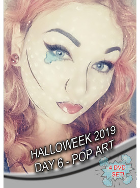 HALLOWEEK 2019 - DAY 6 - Pop Art Makeup - 02 November 2019 - (HALLOWEEN SPECIAL) - 4 DVD BOX SET!!!!!